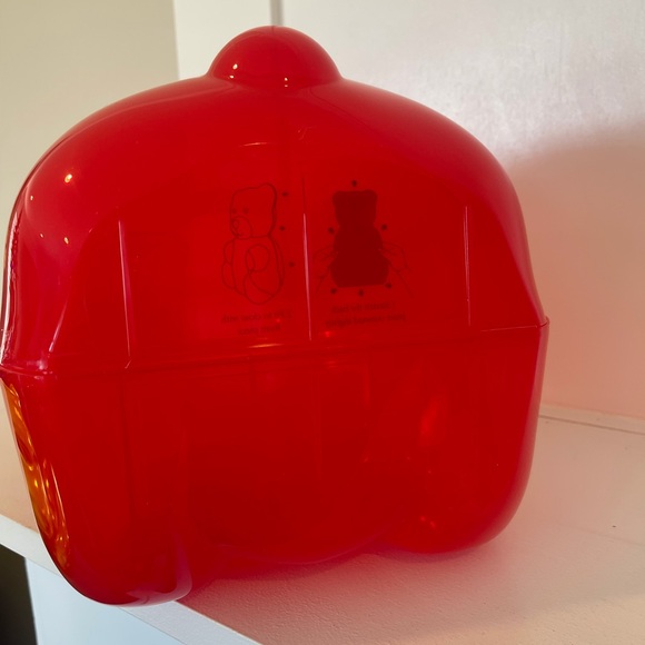 Gummy Bear Valentines Day Clear Red Container - Picture 4 of 11